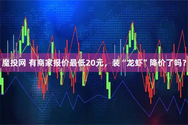 魔投网 有商家报价最低20元，装“龙虾”降价了吗？